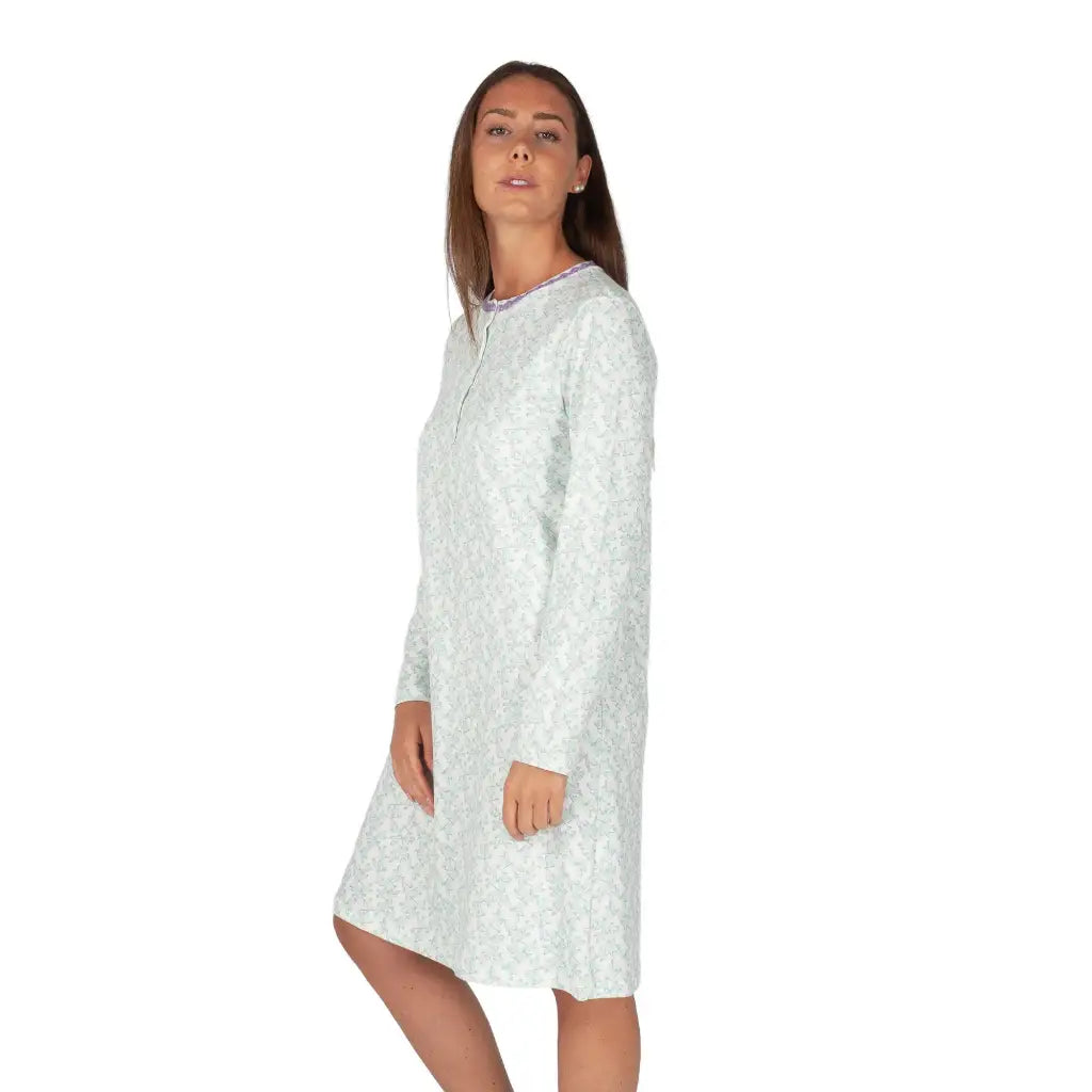 LINCLALOR | Camicia da notte donna a serafino a manica