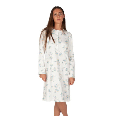 LINCLALOR | Camicia da notte donna a serafino a manica