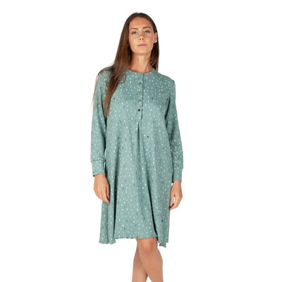 MARIOTTI LAB | camicia da notte donna a serafino a manica