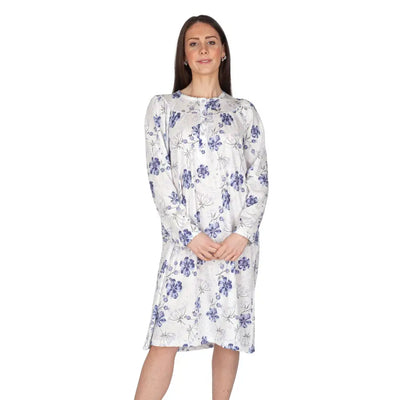 MARIOTTI LAB | Camicia da notte donna a serafino a manica