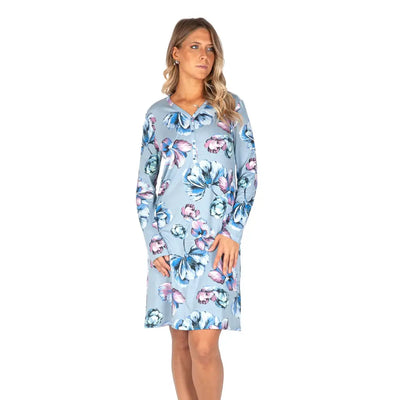 BISBIGLI | Camicia da notte donna a serafino a manica lunga