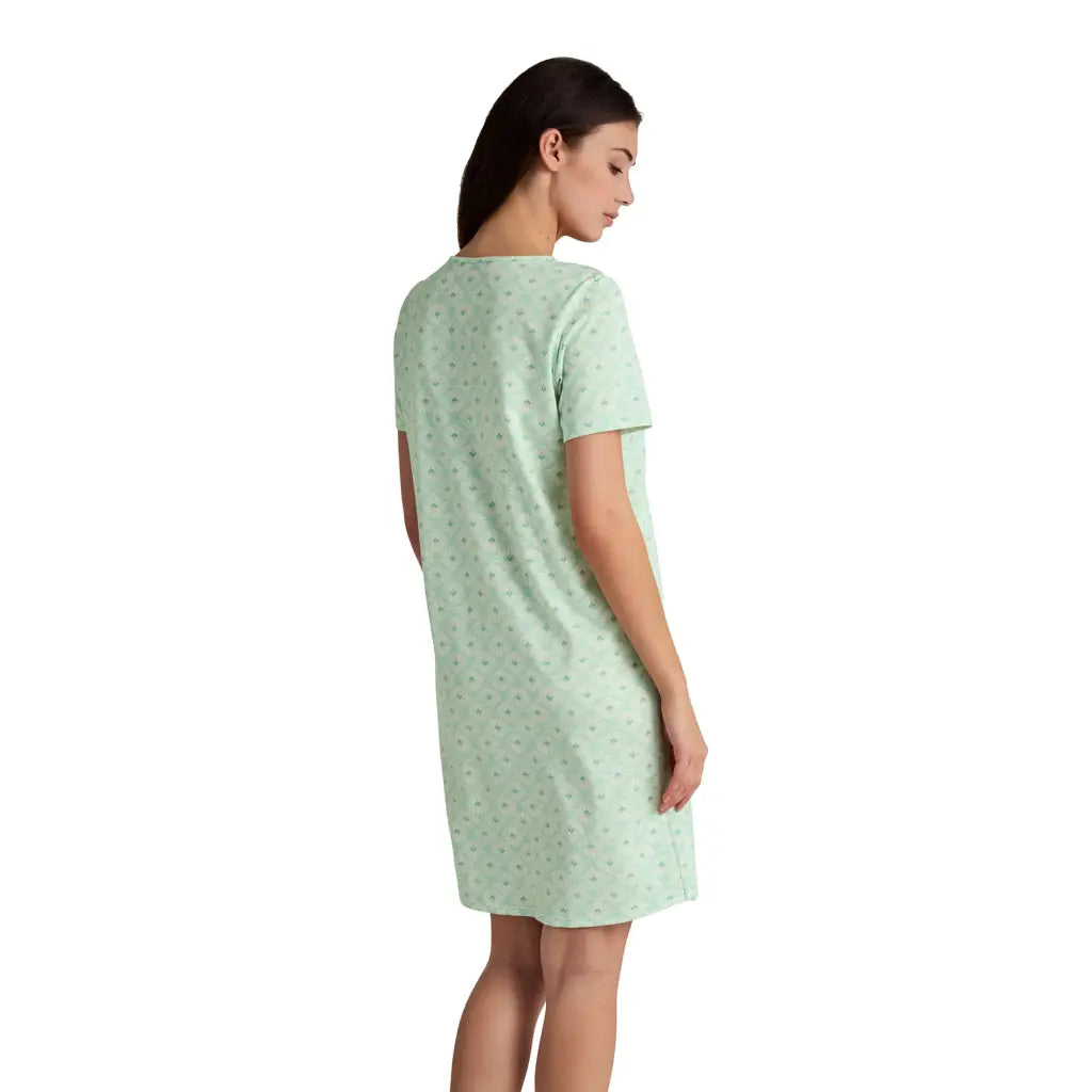CALIDA | Camicia da notte donna a serafino a mezza manica