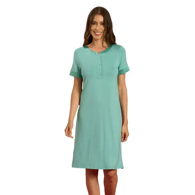 BISBIGLI | Camicia da notte donna a serafino a mezza manica