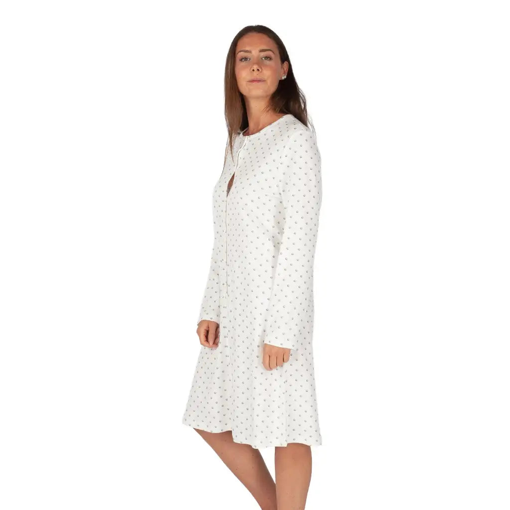 LINCLALOR | Camicia da notte donna aperta davanti a manica