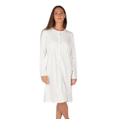 LINCLALOR | Camicia da notte donna aperta davanti a manica
