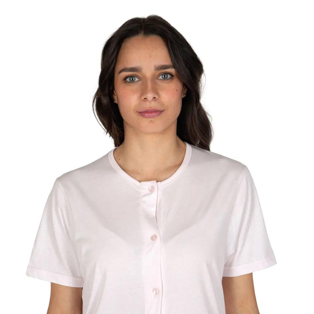 MARIOTTI LAB | Camicia da notte donna aperta davanti