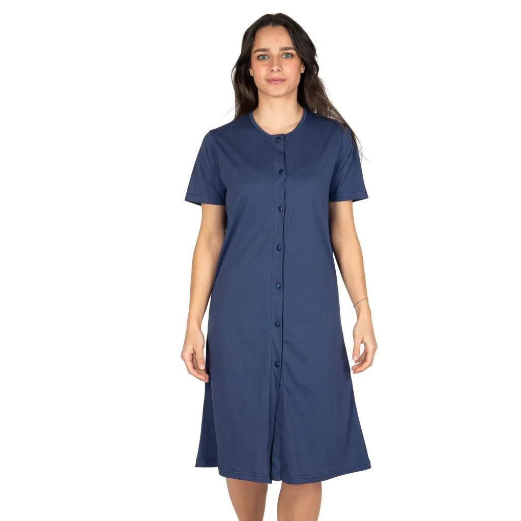 MARIOTTI LAB | Camicia da notte donna aperta davanti