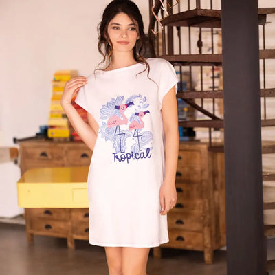 SI E’ LEI | Camicia da notte maxi t-shirt donna a mezza