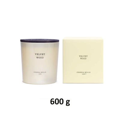 CERERIA MOLLA 1899 | Candela Velvet Wood in cera vegetale