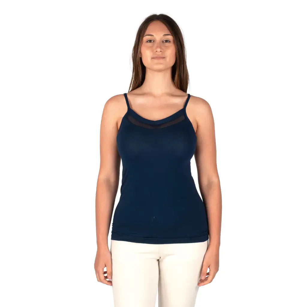MARIOTTI LAB | Canotta donna a spallino sottile in viscosa