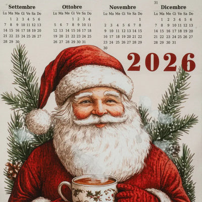 TAG HOUSE | Canovaccio in puro cotone con calendario 2026