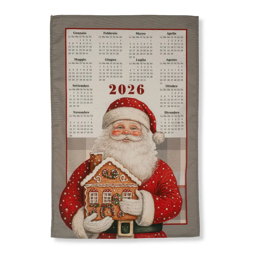 TAG HOUSE | Canovaccio in puro cotone con calendario 2026