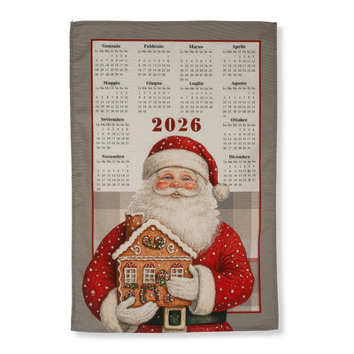 TAG HOUSE | Canovaccio in puro cotone con calendario 2026