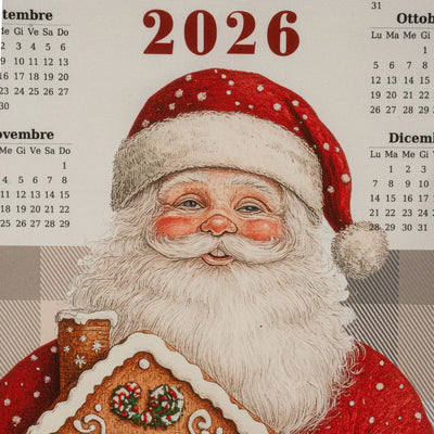 TAG HOUSE | Canovaccio in puro cotone con calendario 2026