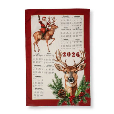 TAG HOUSE | Canovaccio in puro cotone con calendario 2026
