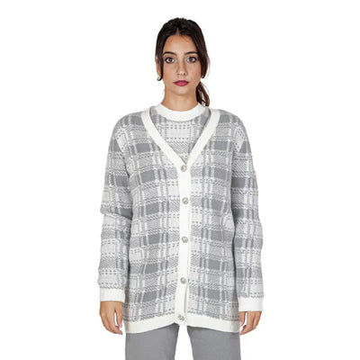 BISBIGLI | Cardigan con bottoni gioiello in maglia in