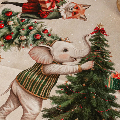 TAG HOUSE | Centrotvola 90x90 cm Christmas in puro cotone