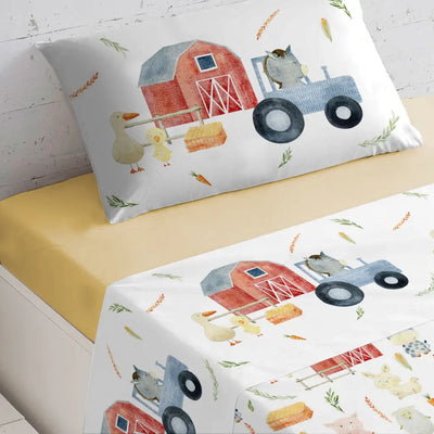 DAUNEX | Completo letto singolo in cotone Farm Baby Dream