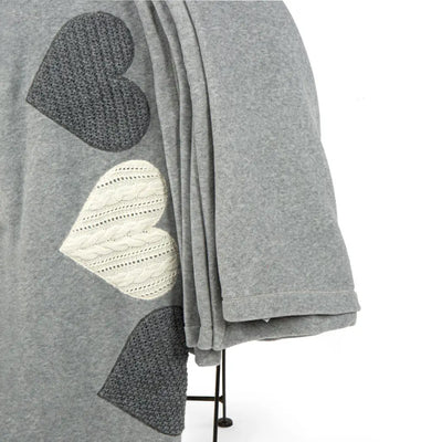 MARYPLAID - MARYHOME | Coperta matrimoniale Cuori in pile