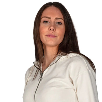 GRABS | Felpa cropped donna con zip e cappuccio e tasconi