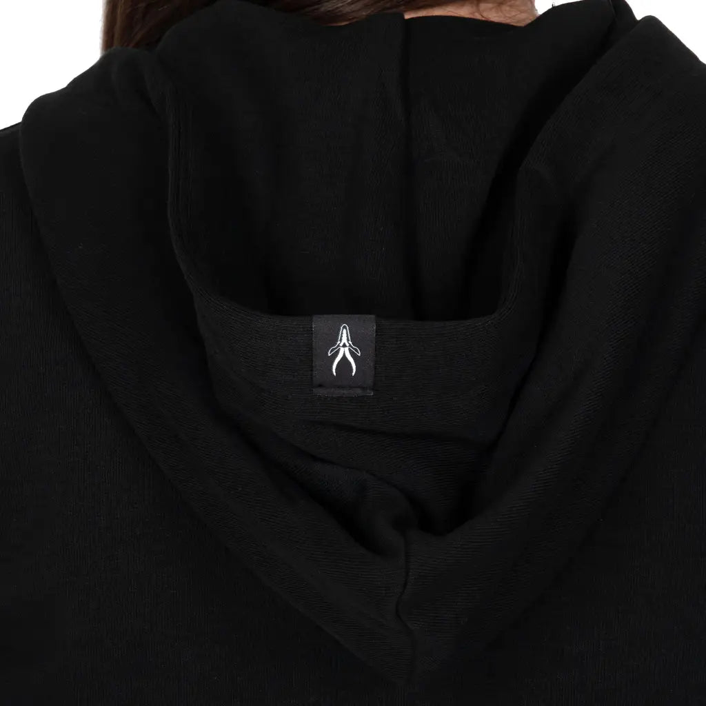 GRABS | Felpa cropped donna con zip e cappuccio e tasconi