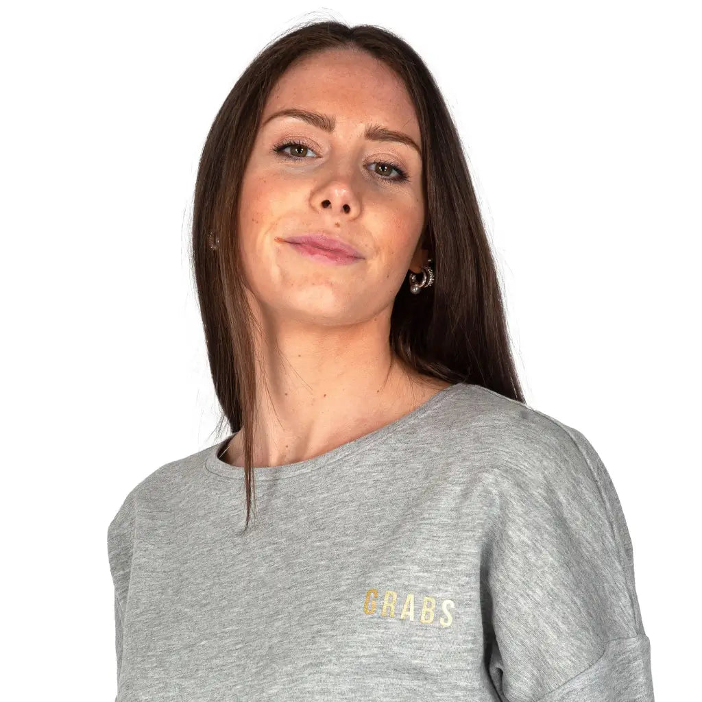 GRABS | Felpa donna modello oversize in cotone leggero