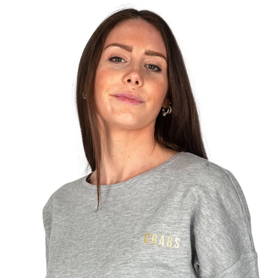 GRABS | Felpa donna modello oversize in cotone leggero