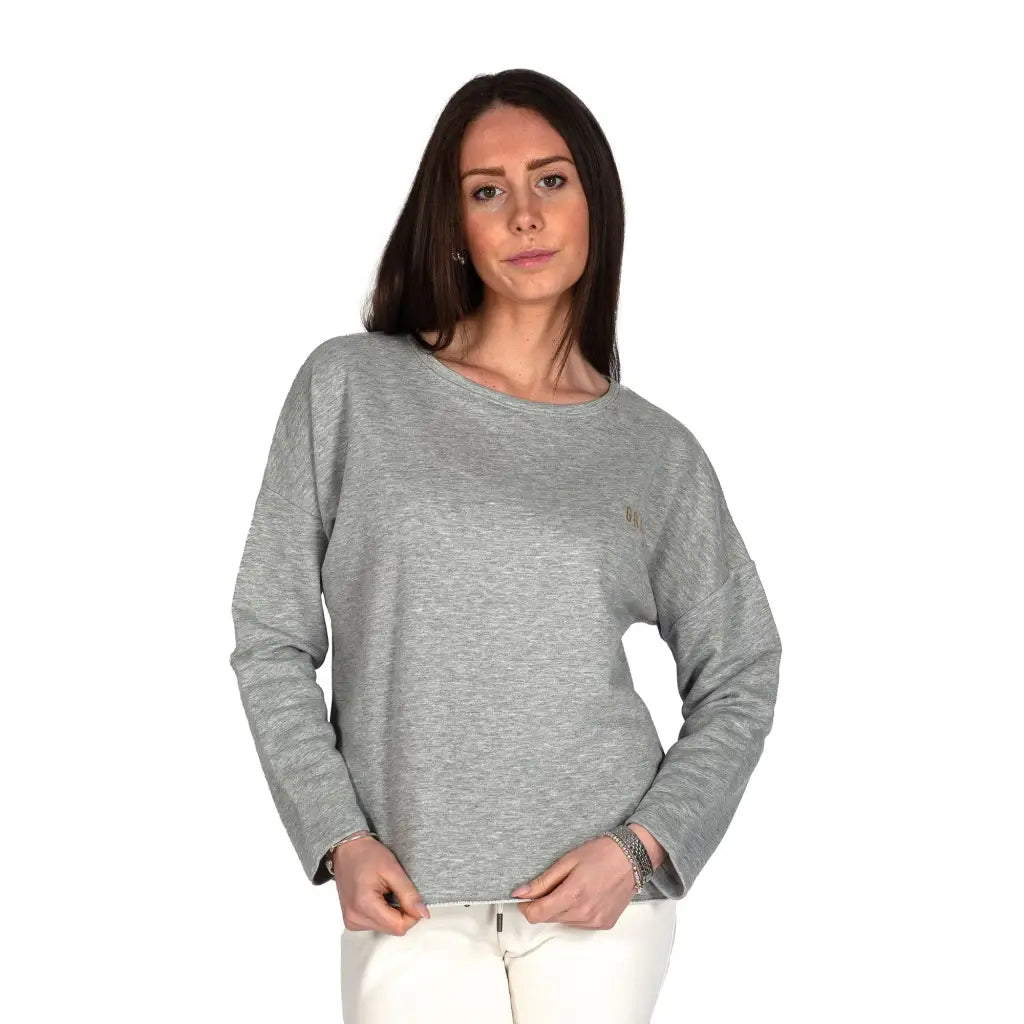 GRABS | Felpa donna modello oversize in cotone leggero