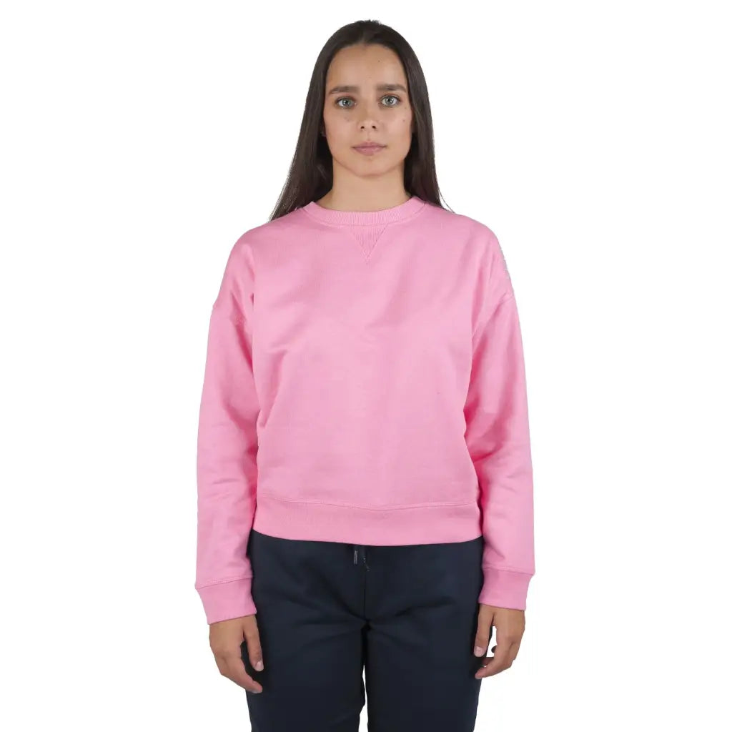 GRABS | Felpa donna paricollo oversize in cotone felpato