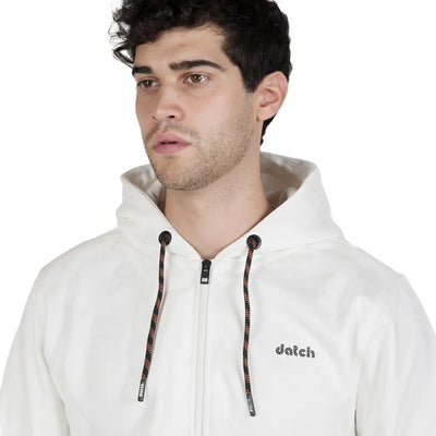 DATCH | Felpa uomo con cappuccio e zip in cotone felpato