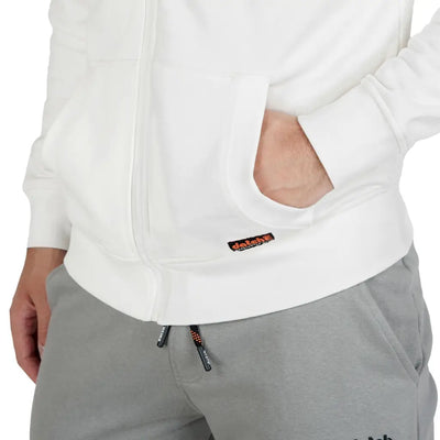 DATCH | Felpa uomo con cappuccio e zip in cotone felpato