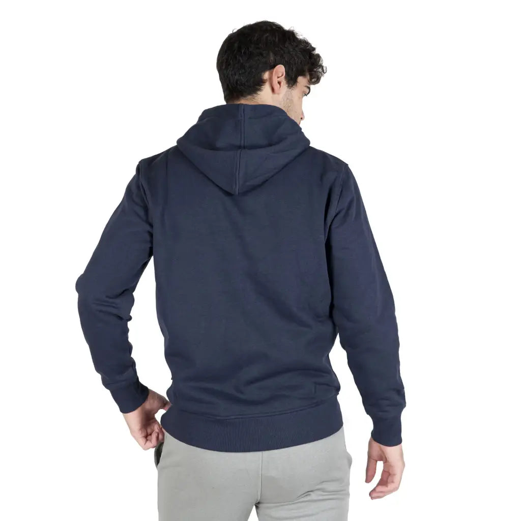 DATCH | Felpa uomo con cappuccio e zip in cotone felpato