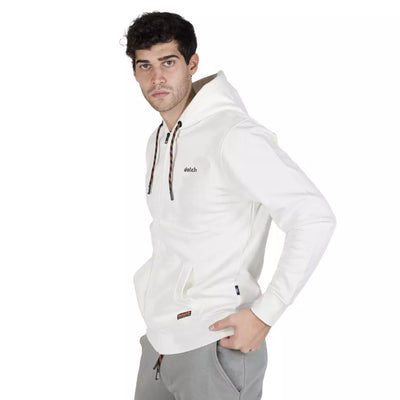 DATCH | Felpa uomo con cappuccio e zip in cotone felpato