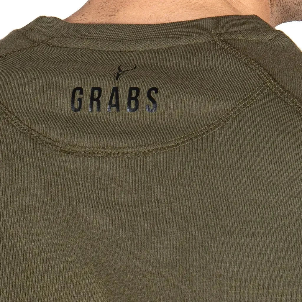 GRABS | Felpa uomo leggera a paricollo a manica lunga