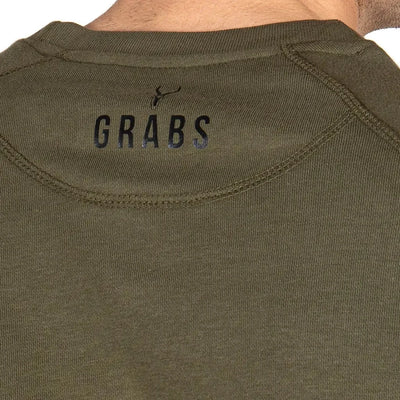 GRABS | Felpa uomo leggera a paricollo a manica lunga