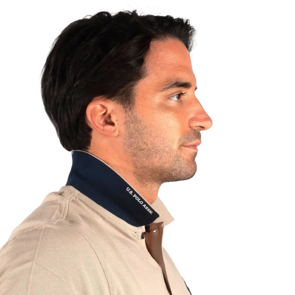 U.S. POLO ASSN. | Polo uomo a mezza manica in cotone piquè