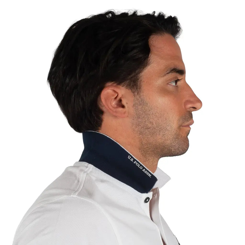 U.S. POLO ASSN. | Polo uomo a mezza manica in cotone piquè