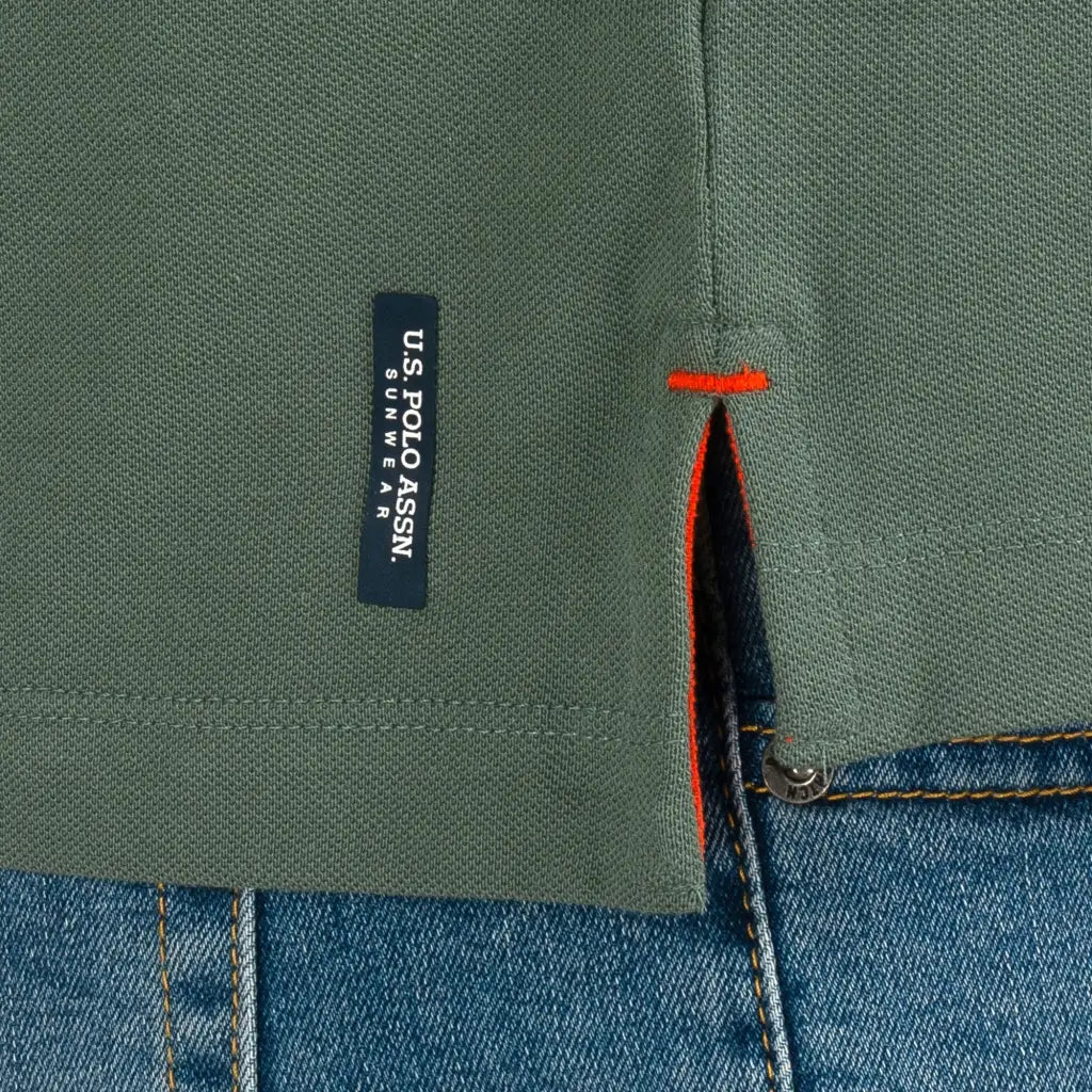 U.S. POLO ASSN. | Polo uomo a mezza manica in cotone piquè