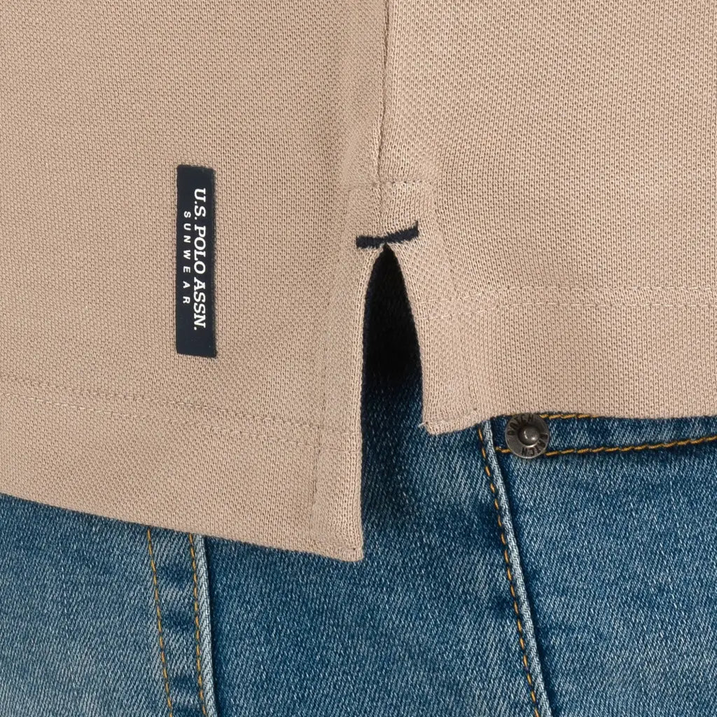 U.S. POLO ASSN. | Polo uomo a mezza manica in cotone piquè