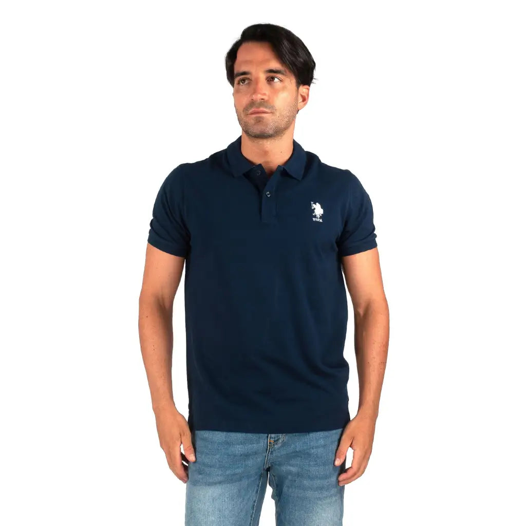 U.S. POLO ASSN. | Polo uomo a mezza manica in cotone piquè