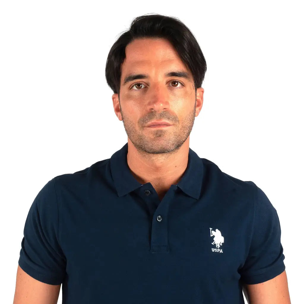 U.S. POLO ASSN. | Polo uomo a mezza manica in cotone piquè