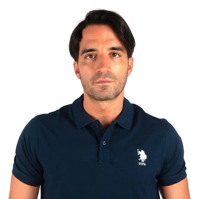 U.S. POLO ASSN. | Polo uomo a mezza manica in cotone piquè