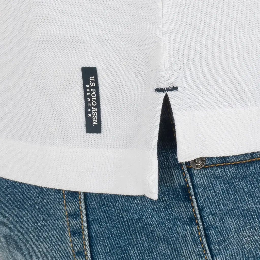 U.S. POLO ASSN. | Polo uomo a mezza manica in cotone piquè