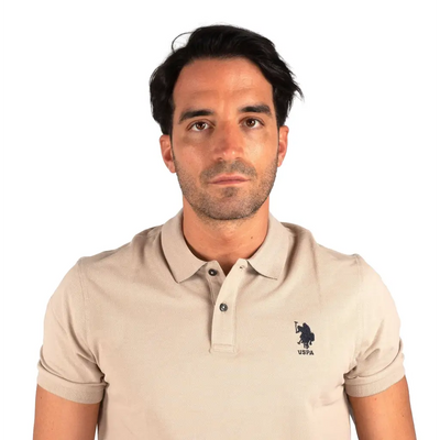 U.S. POLO ASSN. | Polo uomo a mezza manica in cotone piquè