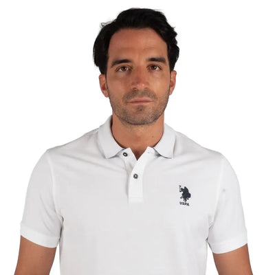 U.S. POLO ASSN. | Polo uomo a mezza manica in cotone piquè