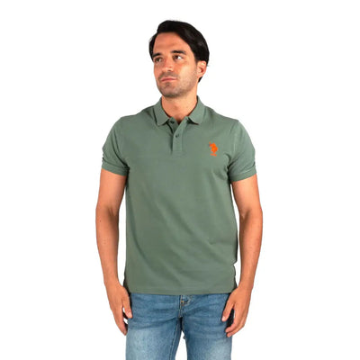 U.S. POLO ASSN. | Polo uomo a mezza manica in cotone piquè