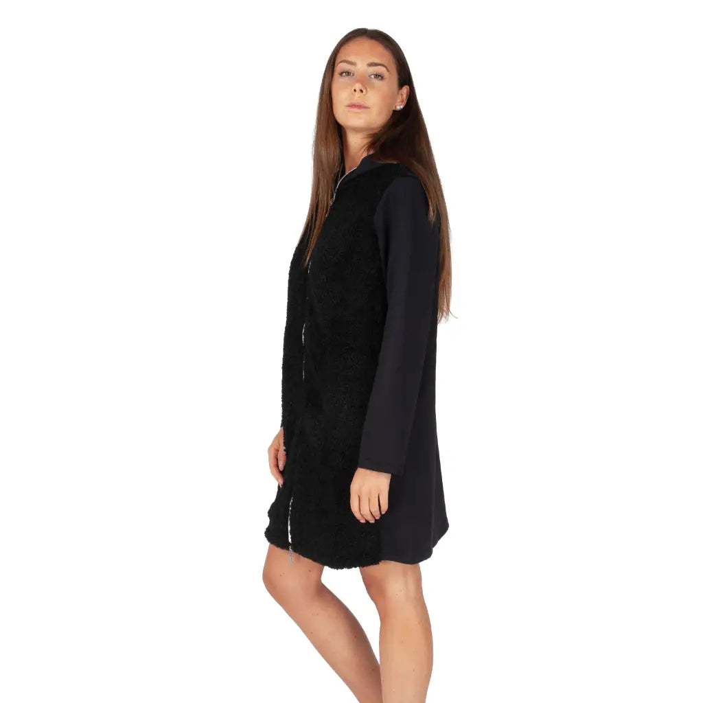 MARYPLAID - MARYHOME | Giacca portiva donna lunga con zip