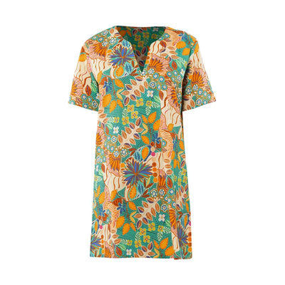 VERDISSIMA | Kaftano donna a mezza manica Modern Jungle