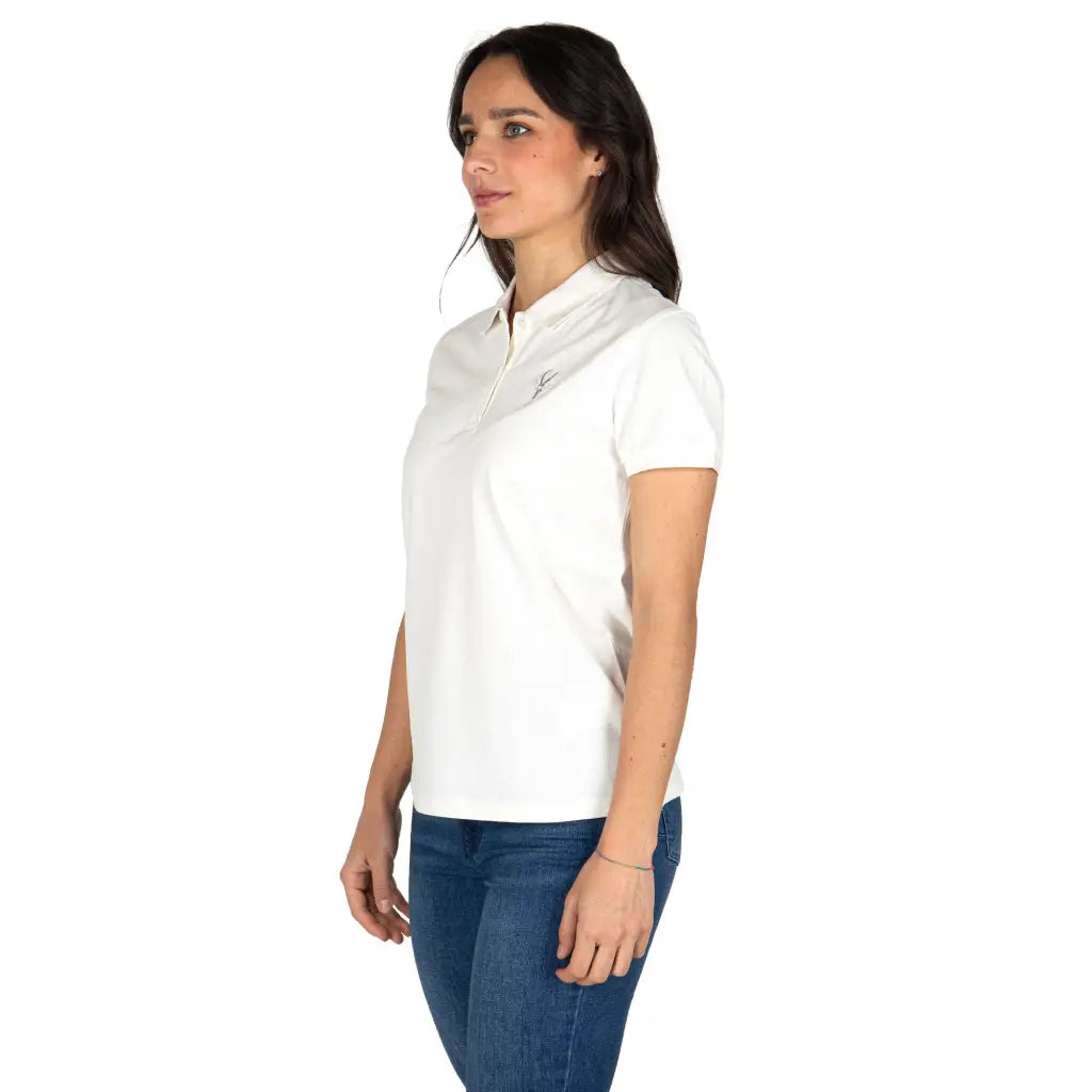 GRABS | Maglia polo donna a mezza manica con bottoni