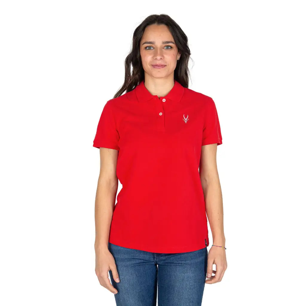 GRABS | Maglia polo donna a mezza manica con bottoni